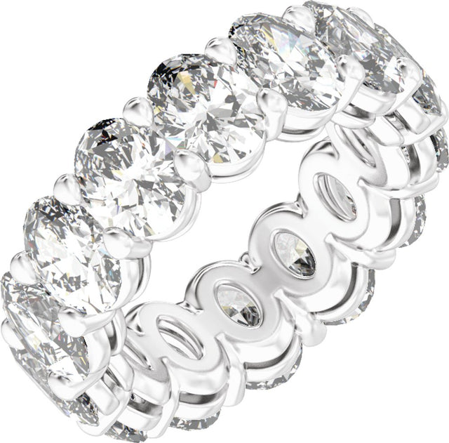 14K White Gold 10 1/6 CTW Lab-Grown Diamond Low Profile Eternity Band