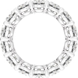 14K White Gold 5 CTW Lab-Grown Diamond Low Profile Eternity Band