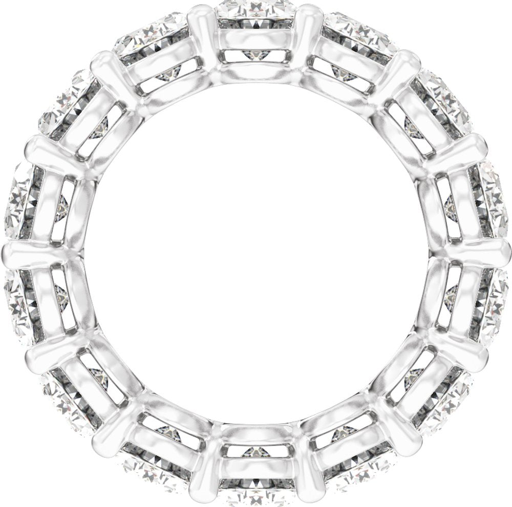 14K White Gold 5 CTW Lab-Grown Diamond Low Profile Eternity Band