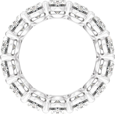 14K White Gold 5 CTW Lab-Grown Diamond Low Profile Eternity Band