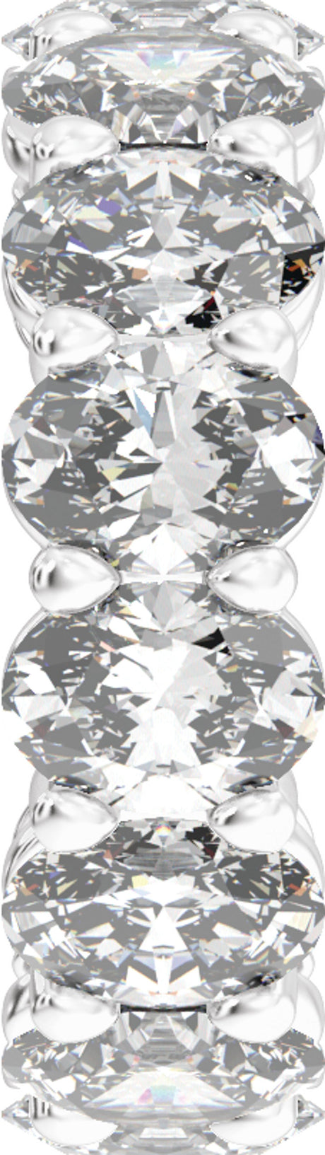 14K White Gold 10 1/6 CTW Lab-Grown Diamond Low Profile Eternity Band