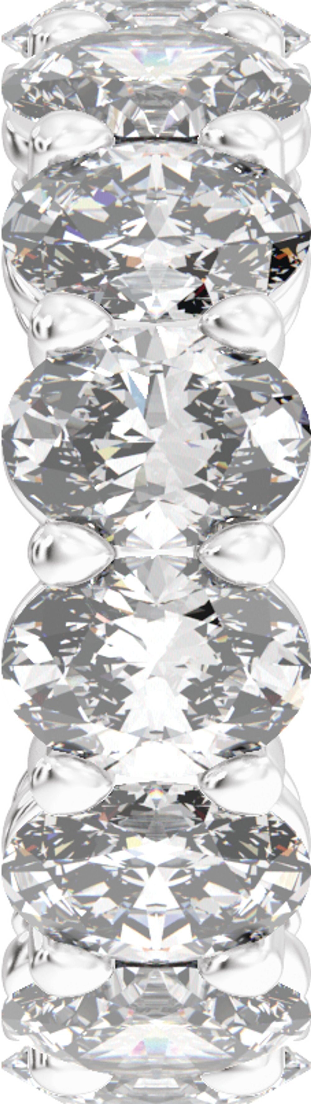 14K White Gold 5 CTW Lab-Grown Diamond Low Profile Eternity Band