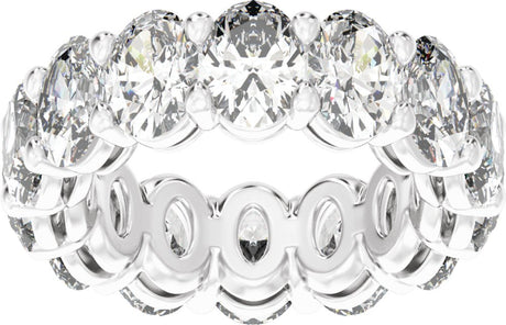 14K White Gold 5 CTW Lab-Grown Diamond Low Profile Eternity Band