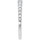 14K White Gold 3/8 CTW Lab-Grown Diamond Anniversary Band