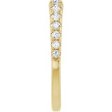 14K Yellow Gold 3/8 CTW Lab-Grown Diamond Anniversary Band