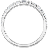 14K White Gold 3/8 CTW Lab-Grown Diamond Anniversary Band