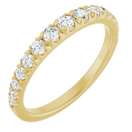 14K Yellow Gold 3/8 CTW Lab-Grown Diamond Anniversary Band