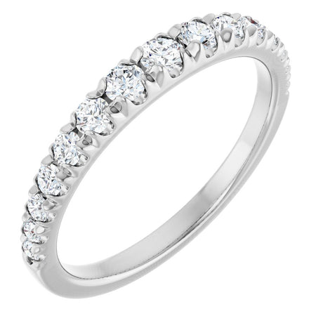 14K White Gold 3/8 CTW Lab-Grown Diamond Anniversary Band