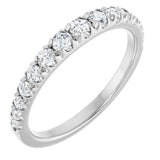 14K White Gold 3/8 CTW Lab-Grown Diamond Anniversary Band