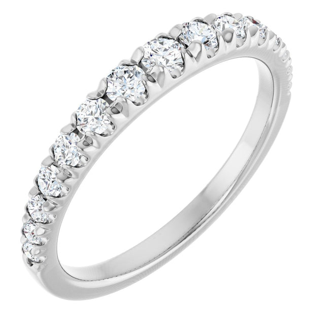 14K White Gold 3/8 CTW Lab-Grown Diamond Anniversary Band