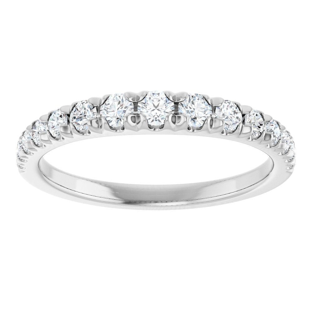 14K White Gold 3/8 CTW Lab-Grown Diamond Anniversary Band