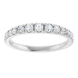 14K White Gold 3/8 CTW Lab-Grown Diamond Anniversary Band