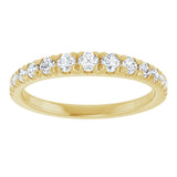 14K Yellow Gold 3/8 CTW Lab-Grown Diamond Anniversary Band
