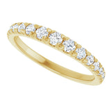 14K Yellow Gold 3/8 CTW Lab-Grown Diamond Anniversary Band