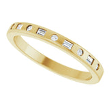 14K Yellow Gold 1/8 CTW Natural Diamond Anniversary Band