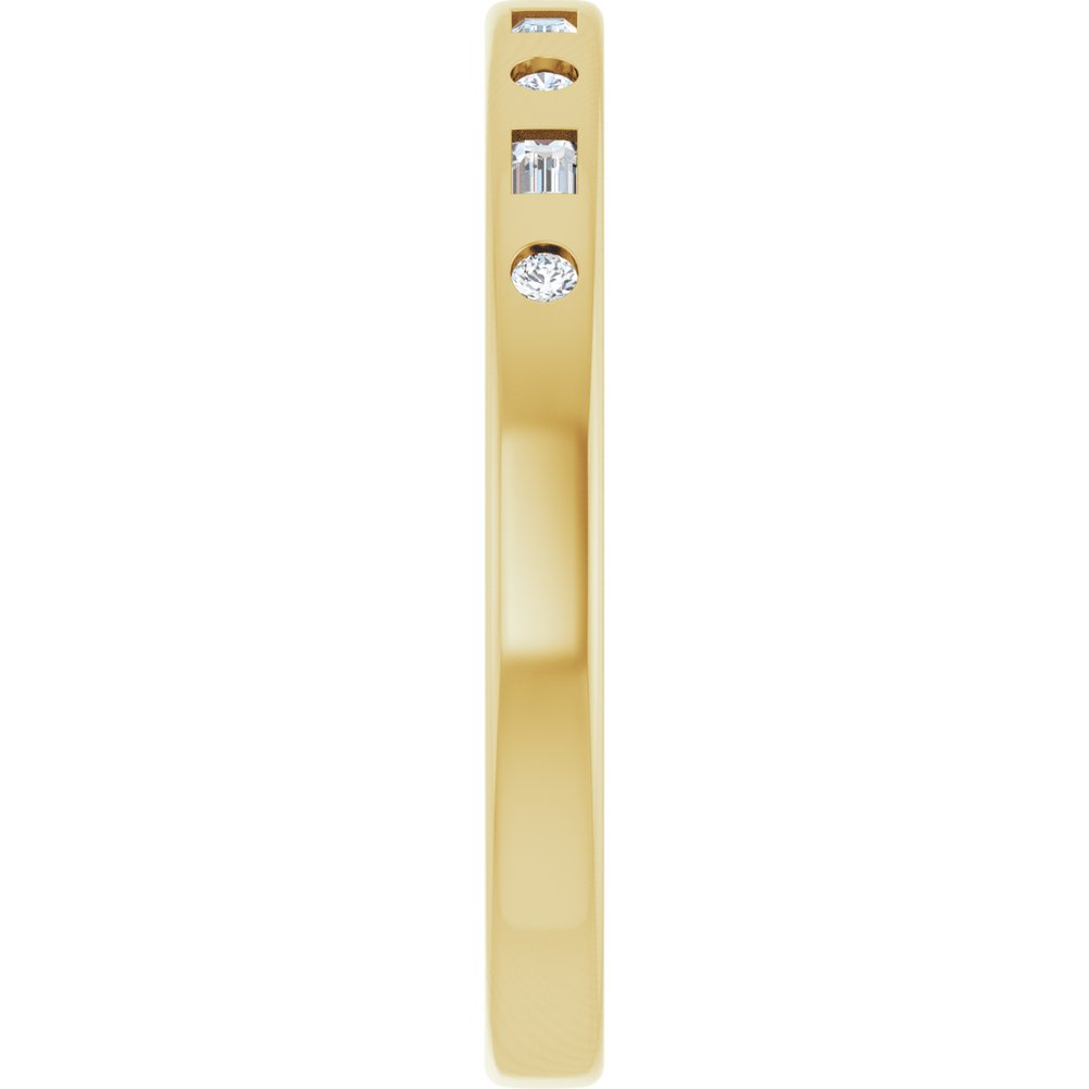 14K Yellow Gold 1/8 CTW Natural Diamond Anniversary Band