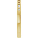 14K Yellow Gold 1/8 CTW Natural Diamond Anniversary Band