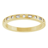 14K Yellow Gold 1/8 CTW Natural Diamond Anniversary Band