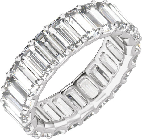 14K White Gold 4 5/8 CTW Lab-Grown Diamond Low Profile Eternity Band