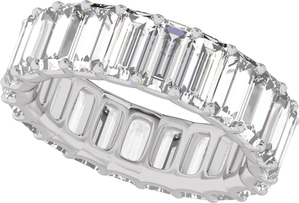 14K White Gold 4 5/8 CTW Lab-Grown Diamond Low Profile Eternity Band