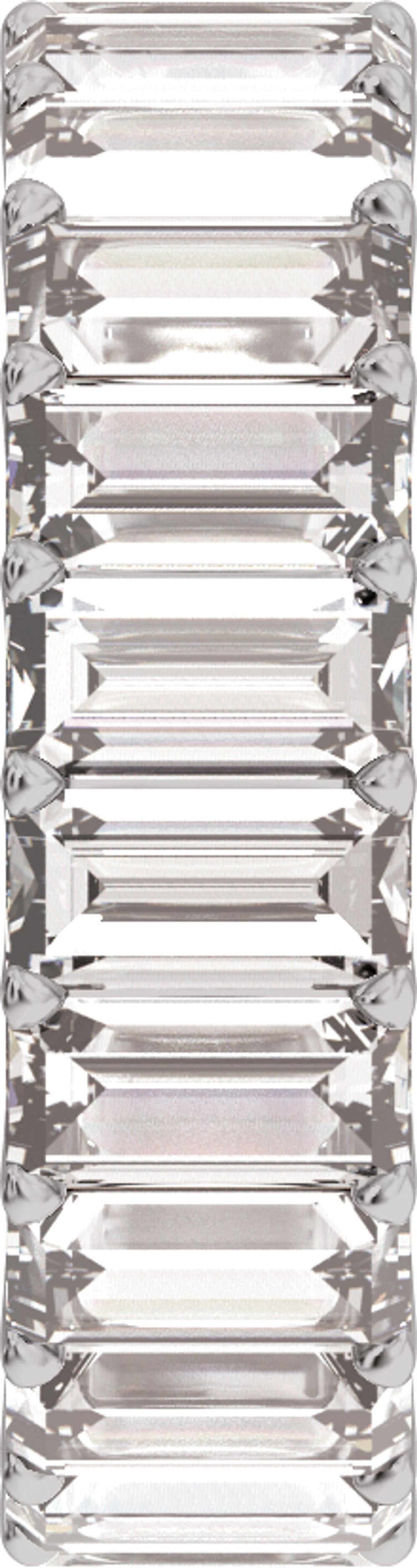 14K White Gold 4 5/8 CTW Lab-Grown Diamond Low Profile Eternity Band