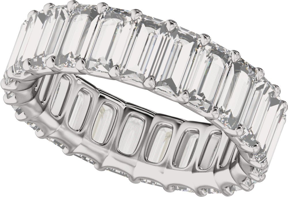 14K White Gold 4 5/8 CTW Lab-Grown Diamond Low Profile Eternity Band