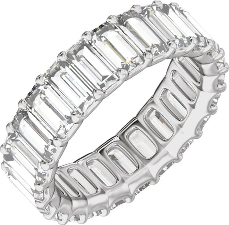 14K White Gold 4 5/8 CTW Lab-Grown Diamond Low Profile Eternity Band