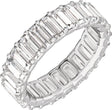 14K White Gold 4 3/4 CTW Lab-Grown Diamond Low Profile Eternity Band