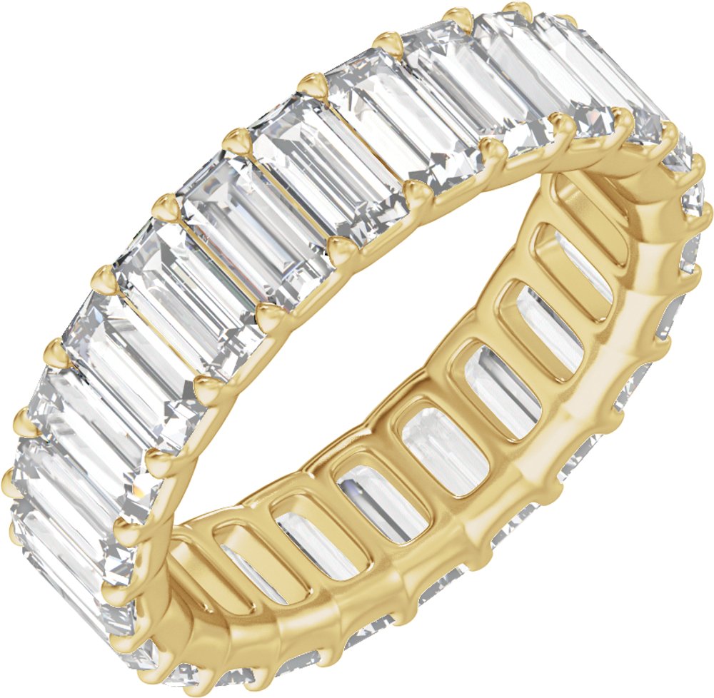 14K Yellow Gold 4 3/4 CTW Lab-Grown Diamond Low Profile Eternity Band