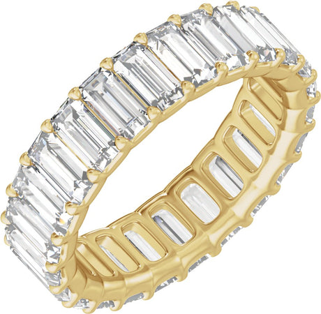 14K Yellow Gold 4 3/4 CTW Lab-Grown Diamond Low Profile Eternity Band