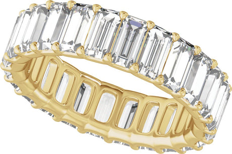 14K Yellow Gold 4 3/4 CTW Lab-Grown Diamond Low Profile Eternity Band