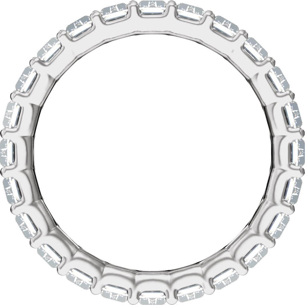 14K White Gold 4 3/4 CTW Lab-Grown Diamond Low Profile Eternity Band