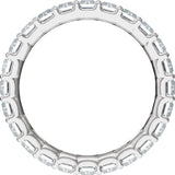 14K White Gold 4 3/4 CTW Lab-Grown Diamond Low Profile Eternity Band