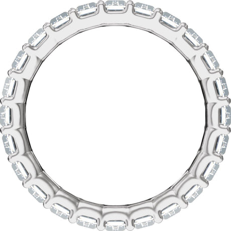 14K White Gold 4 3/4 CTW Lab-Grown Diamond Low Profile Eternity Band