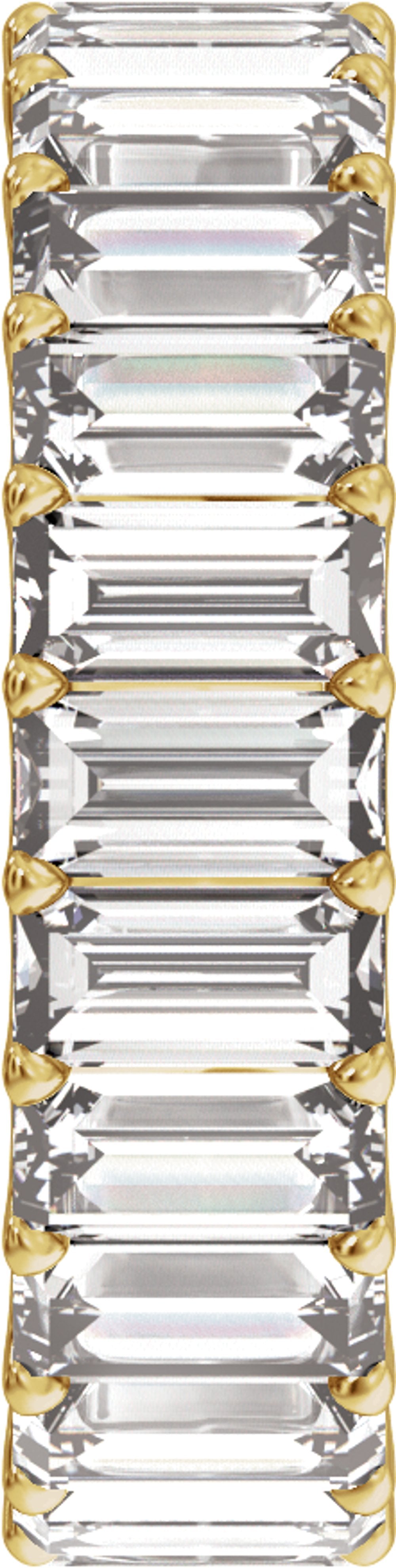 14K Yellow Gold 4 3/4 CTW Lab-Grown Diamond Low Profile Eternity Band