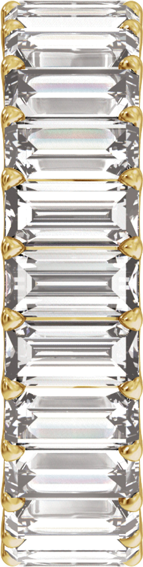 14K Yellow Gold 4 3/4 CTW Lab-Grown Diamond Low Profile Eternity Band