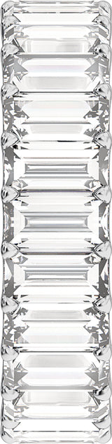 14K White Gold 4 3/4 CTW Lab-Grown Diamond Low Profile Eternity Band