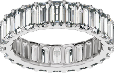 14K White Gold 4 3/4 CTW Lab-Grown Diamond Low Profile Eternity Band
