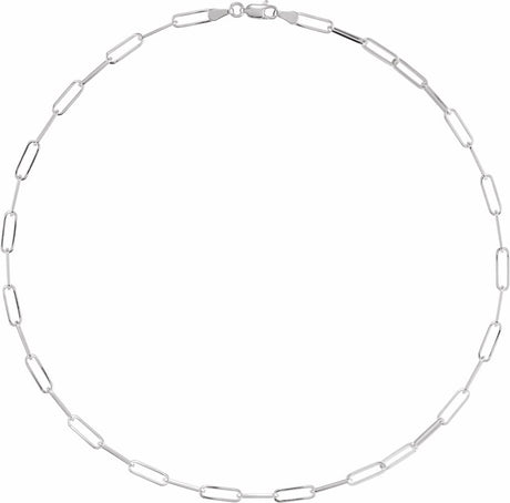 Sterling Silver 3.85 mm Paperclip-Style 16" Chain