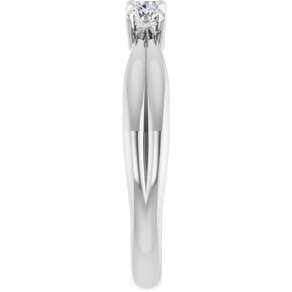 14K White Gold 1/4 CTW Lab-Grown Diamond Three-Stone Anniversary Band