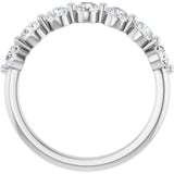 14K White Gold 5/8 CTW Lab-Grown Diamond Anniversary Band