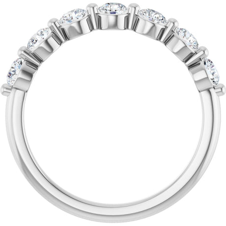 14K White Gold 5/8 CTW Lab-Grown Diamond Anniversary Band