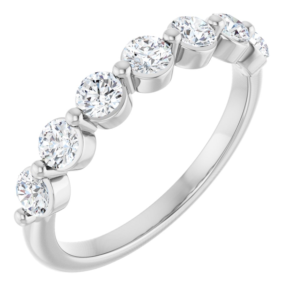 14K White Gold 5/8 CTW Lab-Grown Diamond Anniversary Band