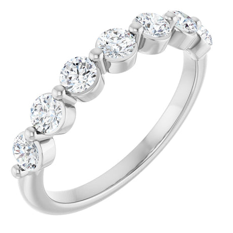 14K White Gold 5/8 CTW Lab-Grown Diamond Anniversary Band