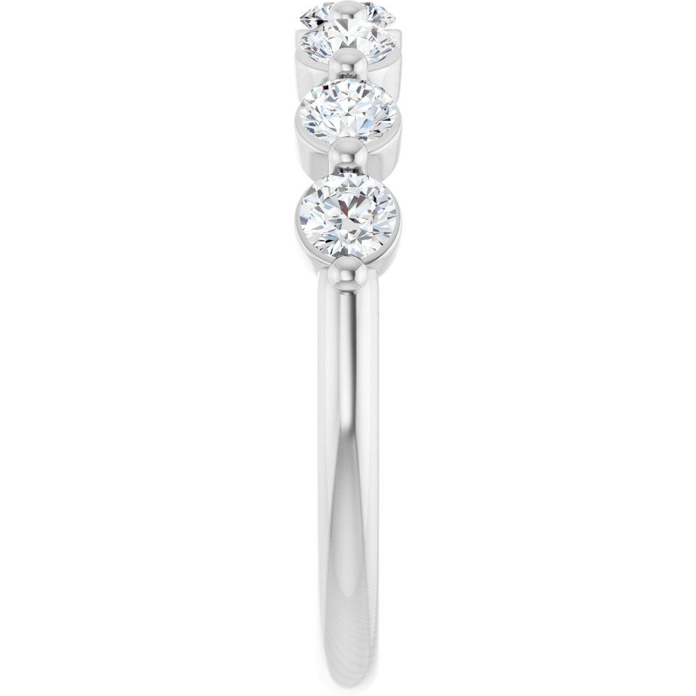 14K White Gold 5/8 CTW Lab-Grown Diamond Anniversary Band
