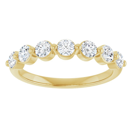 14K Yellow Gold 5/8 CTW Lab-Grown Diamond Anniversary Band