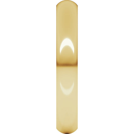 10K Yellow Gold 3.5 mm Comfort-Fit Half Round Band Size 4 