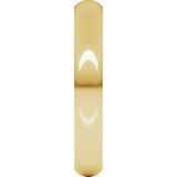 10K Yellow Gold 3.5 mm Comfort-Fit Half Round Band Size 11