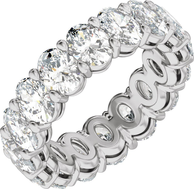 14K White Gold 7 3/4 CTW Lab-Grown Diamond Low Profile Eternity Band