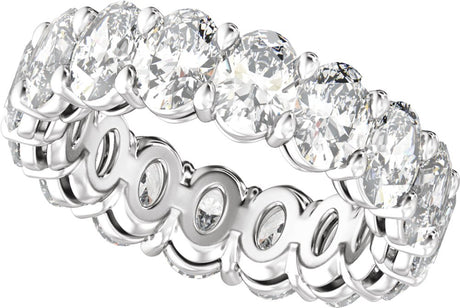 14K White Gold 7 3/4 CTW Lab-Grown Diamond Low Profile Eternity Band